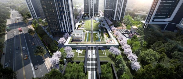 총 325m 아트 갤러리 회랑. 사진=HDC현대산업개발