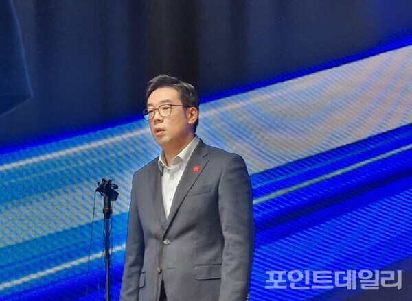 장승환 지마켓 대표는 21일 서울 코엑스에서 열린 미디어데이에서 “신세계의 유통 인프라와 알리바바의 글로벌 네트워크를 결합해 2026년을 재도약의 원년으로 삼고, 한국 상품을 세계로 수출하는 K-대표 이커머스로 성장하겠다”고 밝혔다. 사진=김혜미 기자