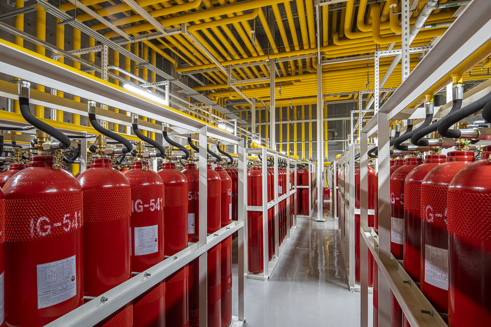 소화가스실. 사진=네이버클라우드