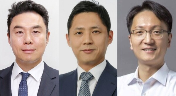 정지영 현대백화점 대표(왼쪽부터), 허서홍 GS리테일 대표, 박대준 쿠팡 대표. 사진=각 사