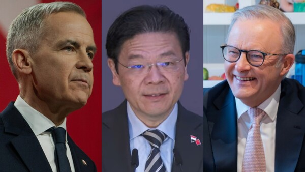 마크 카니 캐나다 총리(왼쪽부터), 로런스 웡 싱가포르 총리, 앤서니 앨버니즈 호주 총리. 사진=각 국 공식홈페이지 캡쳐