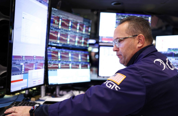 뉴욕증권거래소의 트레이더. 사잔=연합뉴스