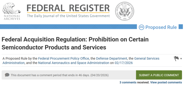 미국 연방관보. 사진=미 연방관보 홈페이지 캡처