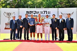 <b>김민수</b>, <b>허정구배</b> 한국아마추어선수권 <b>2연패</b> 달성