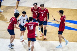 한국 남자배구, 세계선수권 <b>복귀</b>전서 프랑스에 완패