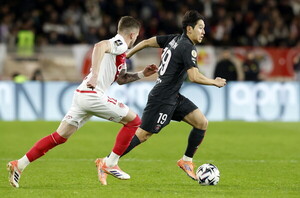 <b>이강인</b> 선발 출전한 PSG, <b>미나미노</b> 결승골 허용…모나코 원정서 0-1 패배