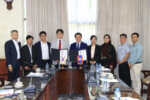 세종대학교와 라오스 협력 관련 단체 사진